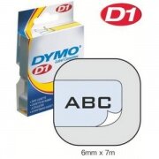 Картридж D1 с лентой (прозрачная), 6 мм х 7 м (5 штук в упаковке) - DYMO S0720770