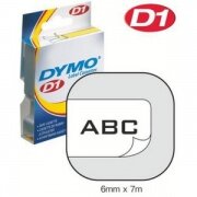 Картридж D1 с лентой (белая), 6 мм х 7 м (5 штук в упаковке) - DYMO S0720780