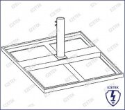 Основание мачты секционной под утяжелители, H = 15-18 м - EZETEK